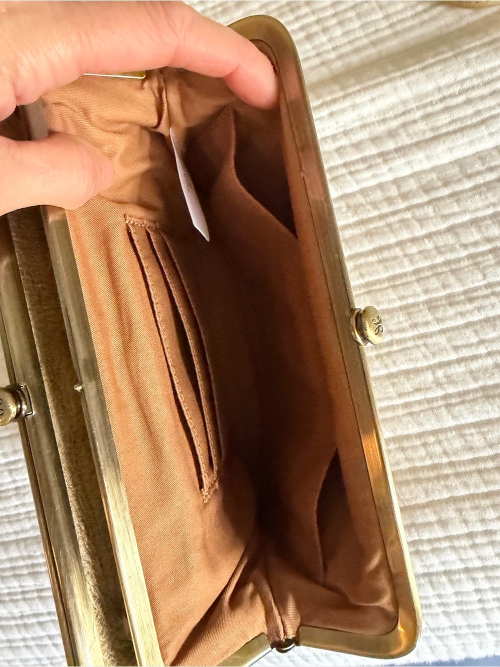 HOBO Lauren Leather Crossbody Bag in Tan - Picture 5 of 5